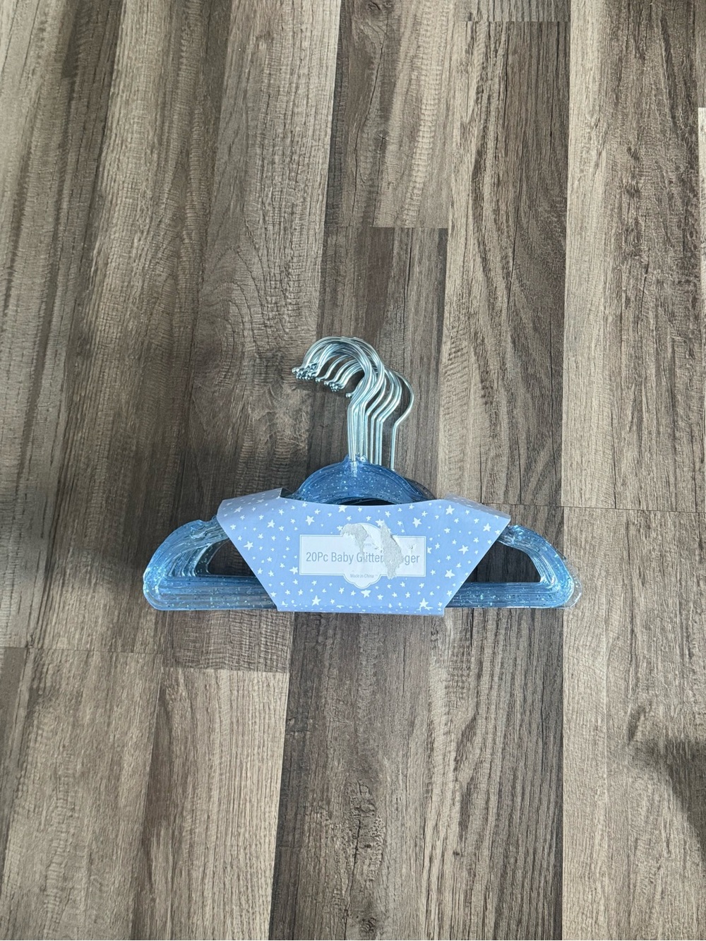 Baby Glitter Coat Hangers - Blue (20 Pack)